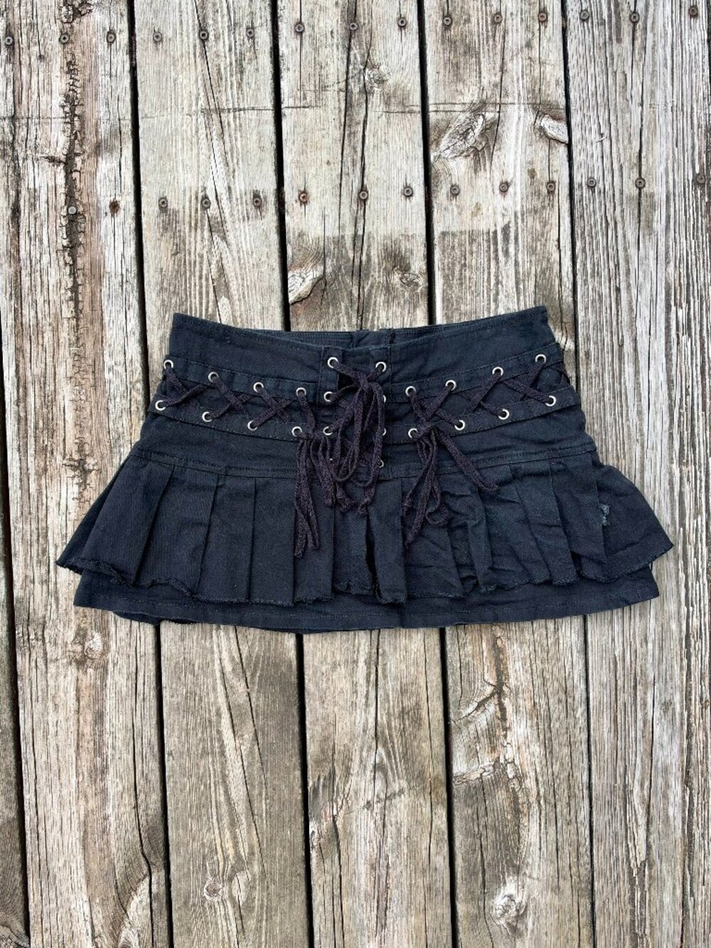 VINTAGE Tripp NYC Black Short Miniskirt
